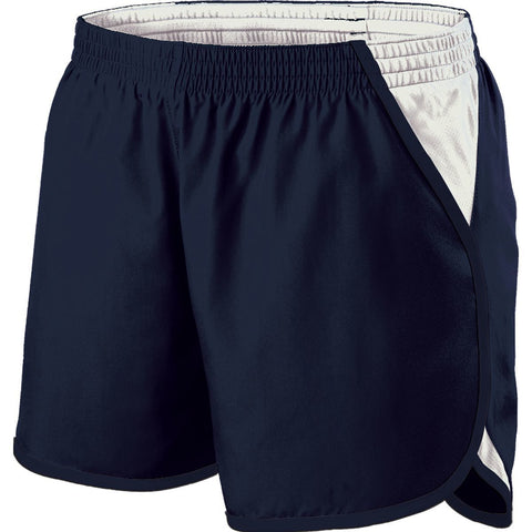 Holloway Energize Shorts in Navy/White/Navy  -Part of the Ladies, Ladies-Shorts, Holloway product lines at KanaleyCreations.com