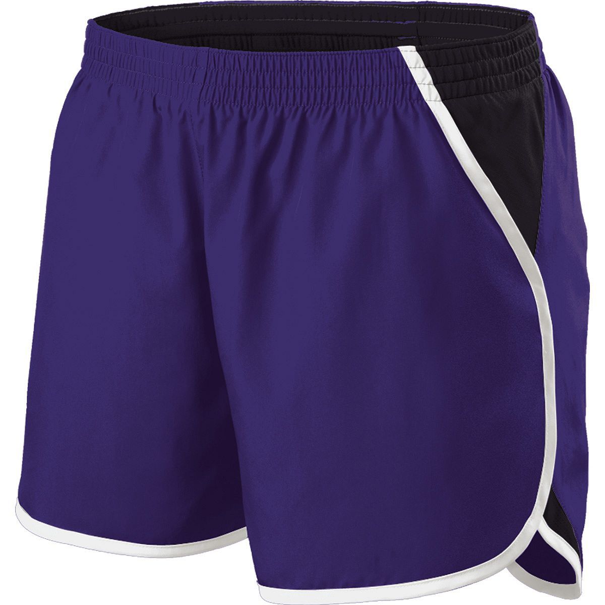 Holloway Energize Shorts in Purple/Black/White  -Part of the Ladies, Ladies-Shorts, Holloway product lines at KanaleyCreations.com