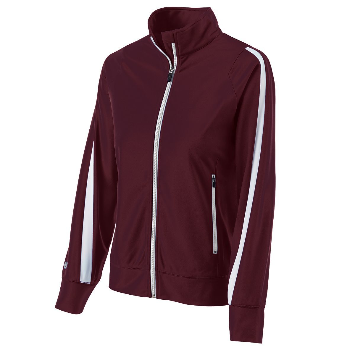 Holloway Ladies Determination Jacket in Maroon/White  -Part of the Ladies, Ladies-Jacket, Holloway, Outerwear product lines at KanaleyCreations.com