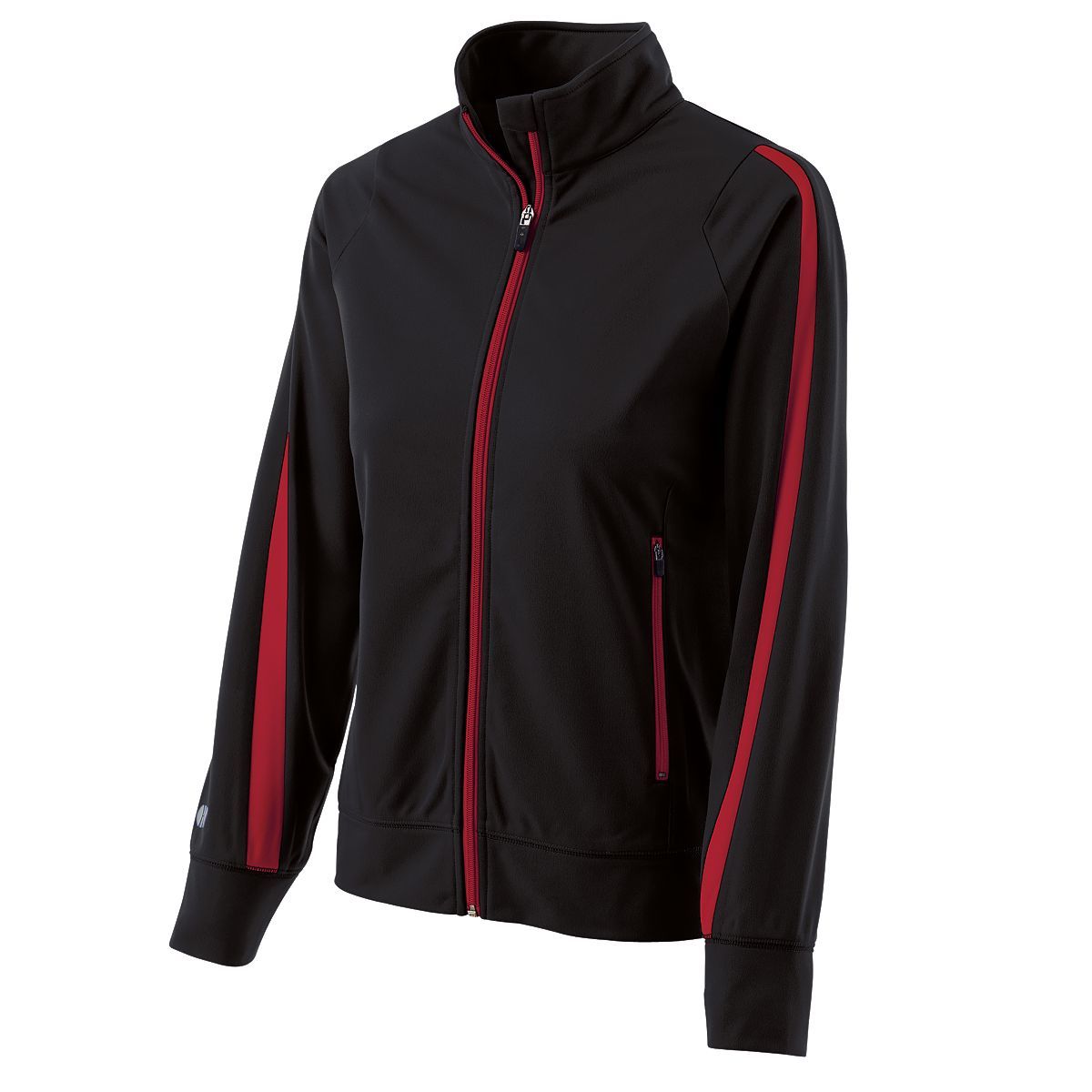 Holloway Ladies Determination Jacket in Black/Scarlet  -Part of the Ladies, Ladies-Jacket, Holloway, Outerwear product lines at KanaleyCreations.com
