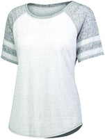 Holloway Ladies Advocate Shirt in Silver/Black  -Part of the Ladies, Holloway, Shirts, Advocate-Collection product lines at KanaleyCreations.com