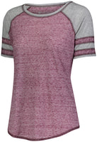 Holloway Ladies Advocate Shirt in Maroon/Silver  -Part of the Ladies, Holloway, Shirts, Advocate-Collection product lines at KanaleyCreations.com