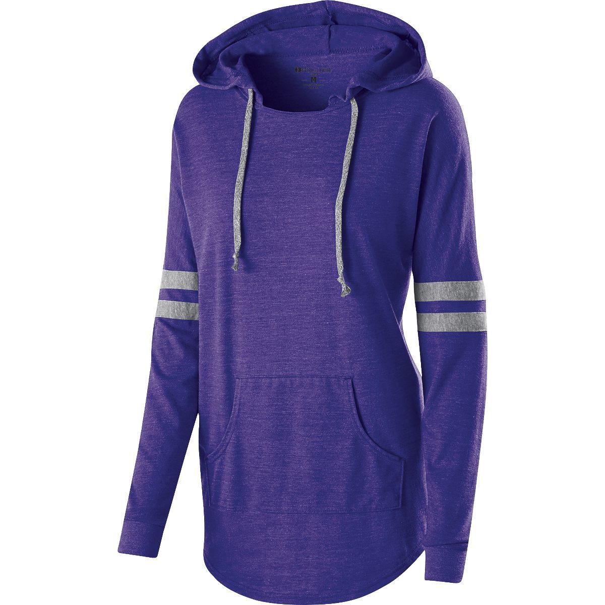 Holloway Ladies Hooded Low Key Pullover in Vintage Purple/Vintage Grey  -Part of the Ladies, Ladies-Pullover, Holloway, Outerwear product lines at KanaleyCreations.com