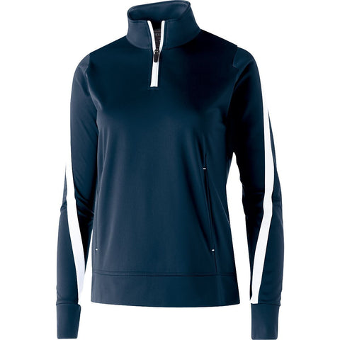 Holloway Ladies Determination Pullover in Navy/White  -Part of the Ladies, Ladies-Pullover, Holloway, Outerwear product lines at KanaleyCreations.com