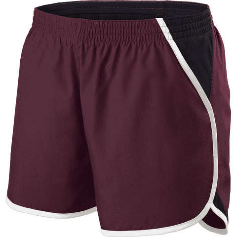 Holloway Girls Energize Shorts in Maroon/Black/White  -Part of the Girls, Holloway, Girls-Shorts product lines at KanaleyCreations.com