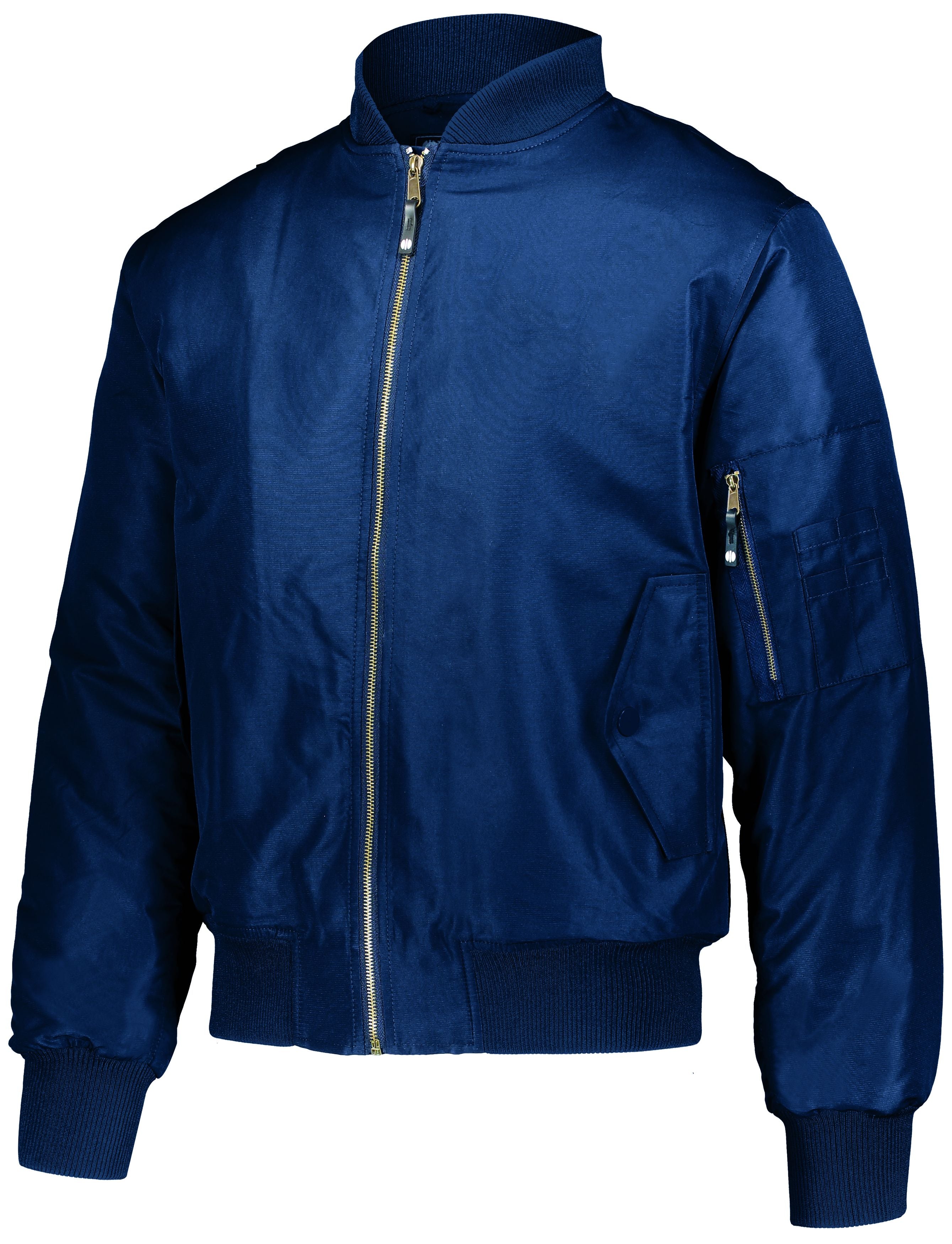 Holloway Flight Bomber Jacket in Navy  -Part of the Adult, Adult-Jacket, Holloway, Outerwear product lines at KanaleyCreations.com