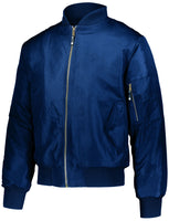 Holloway Flight Bomber Jacket in Navy  -Part of the Adult, Adult-Jacket, Holloway, Outerwear product lines at KanaleyCreations.com