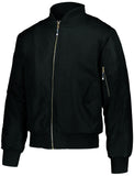 Holloway Flight Bomber Jacket in Black  -Part of the Adult, Adult-Jacket, Holloway, Outerwear product lines at KanaleyCreations.com