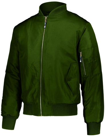 Holloway Flight Bomber Jacket in Army Green  -Part of the Adult, Adult-Jacket, Holloway, Outerwear product lines at KanaleyCreations.com