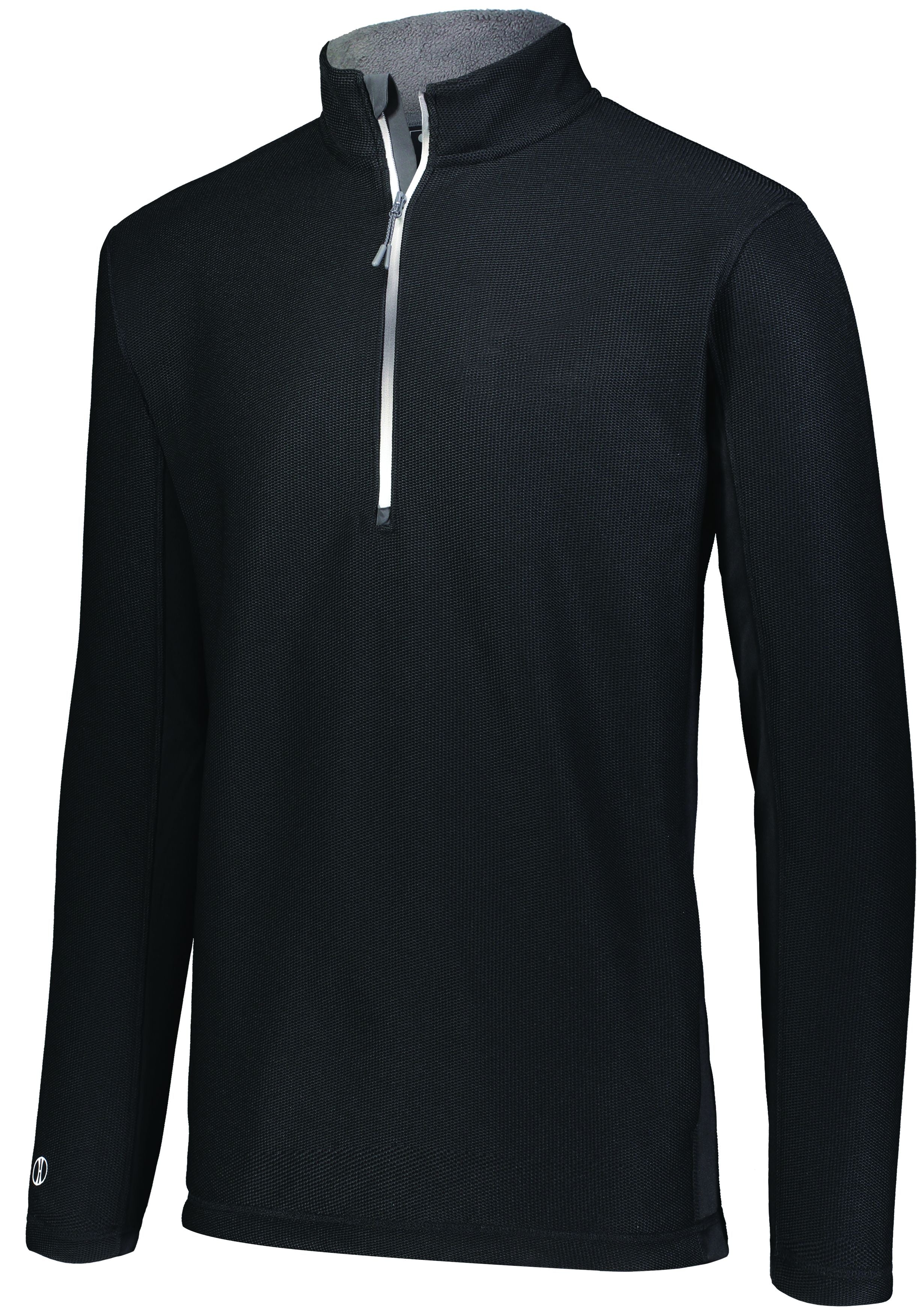 Holloway Invert 1/2 Zip Pullover in Black  -Part of the Adult, Adult-Pullover, Holloway, Outerwear, Invert-Collection product lines at KanaleyCreations.com