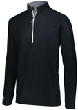 Holloway Invert 1/2 Zip Pullover in Black  -Part of the Adult, Adult-Pullover, Holloway, Outerwear, Invert-Collection product lines at KanaleyCreations.com