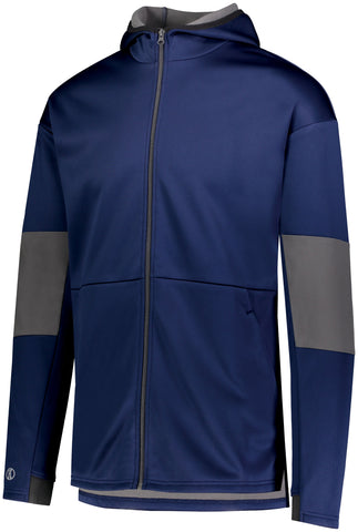 Holloway Sof-Stretch Jacket in Navy/Carbon  -Part of the Adult, Adult-Jacket, Holloway, Outerwear product lines at KanaleyCreations.com