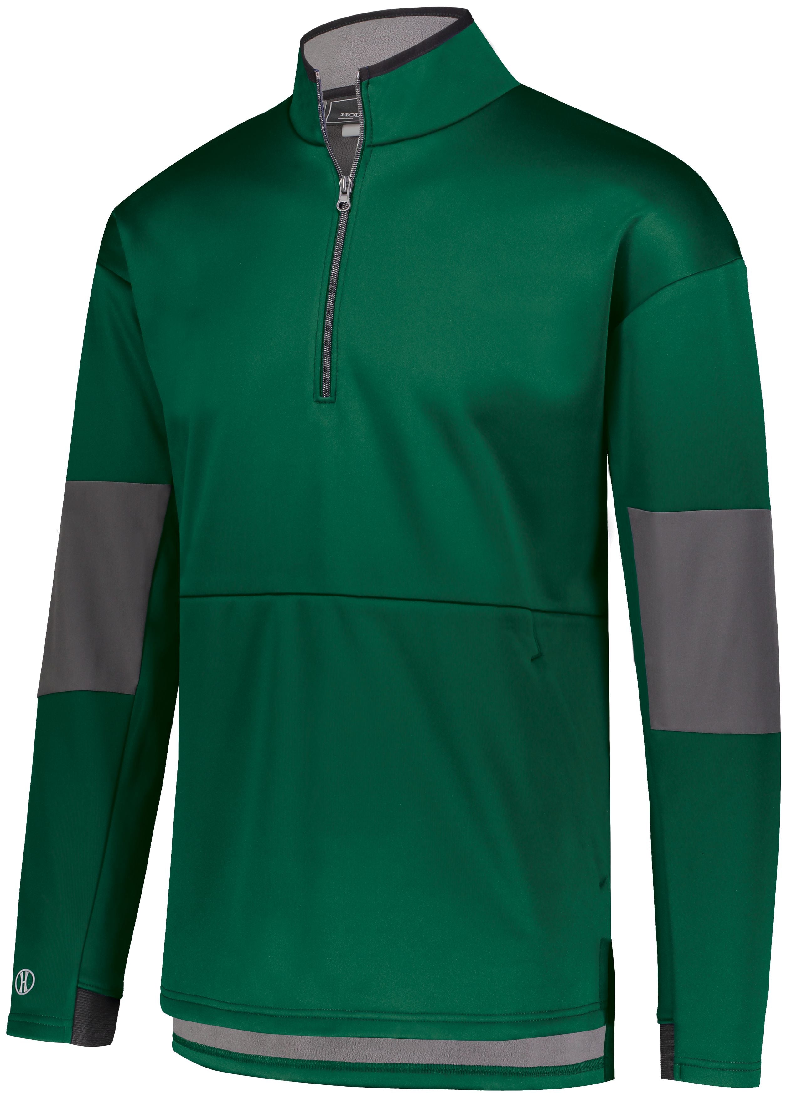 Holloway Sof-Stretch Pullover in Forest/Carbon  -Part of the Adult, Adult-Pullover, Holloway, Outerwear product lines at KanaleyCreations.com