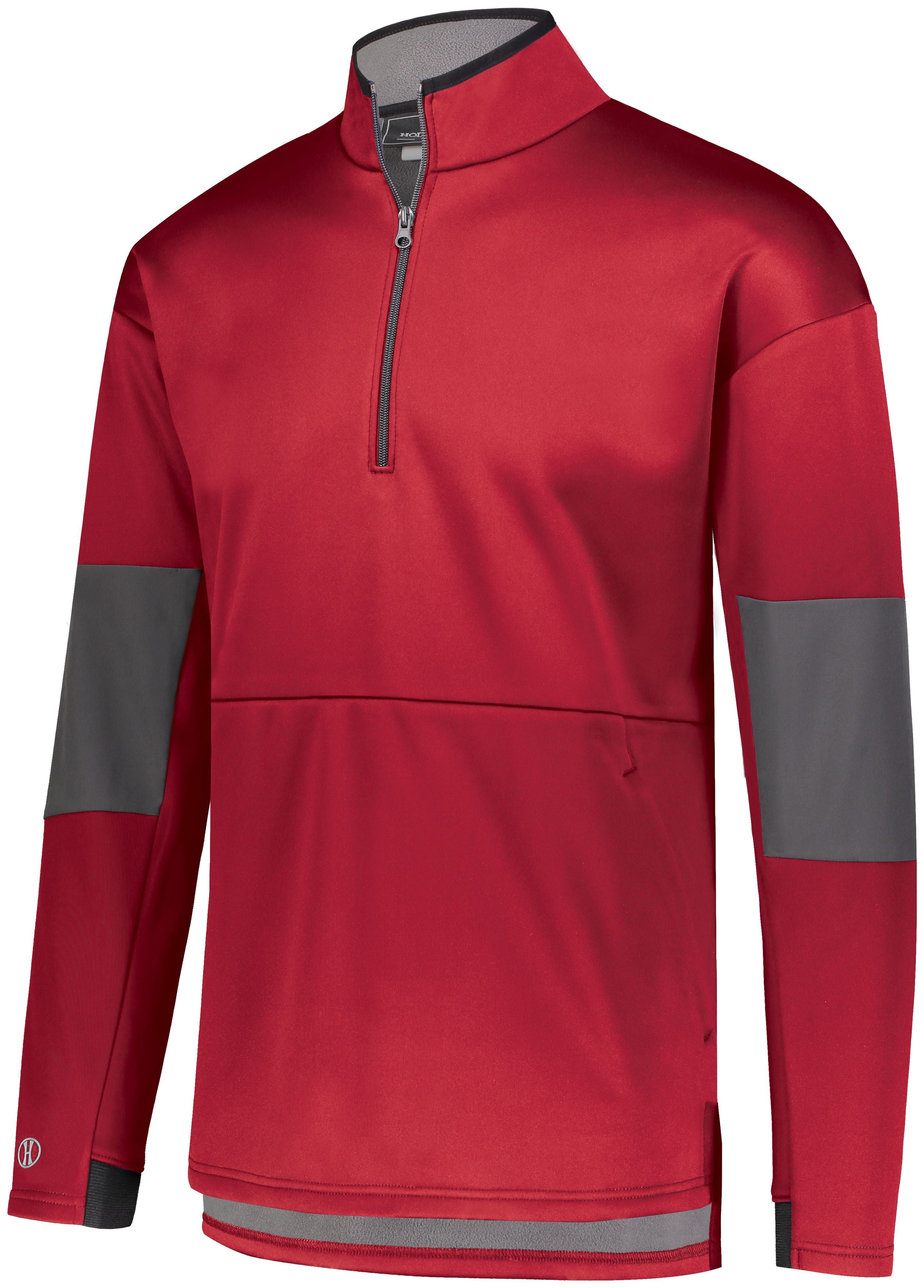 Holloway Sof-Stretch Pullover in Scarlet/Carbon  -Part of the Adult, Adult-Pullover, Holloway, Outerwear product lines at KanaleyCreations.com
