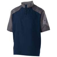 Holloway Raider  Short Sleeve Pullover in Carbon Print/Navy  -Part of the Adult, Adult-Pullover, Holloway, Outerwear product lines at KanaleyCreations.com