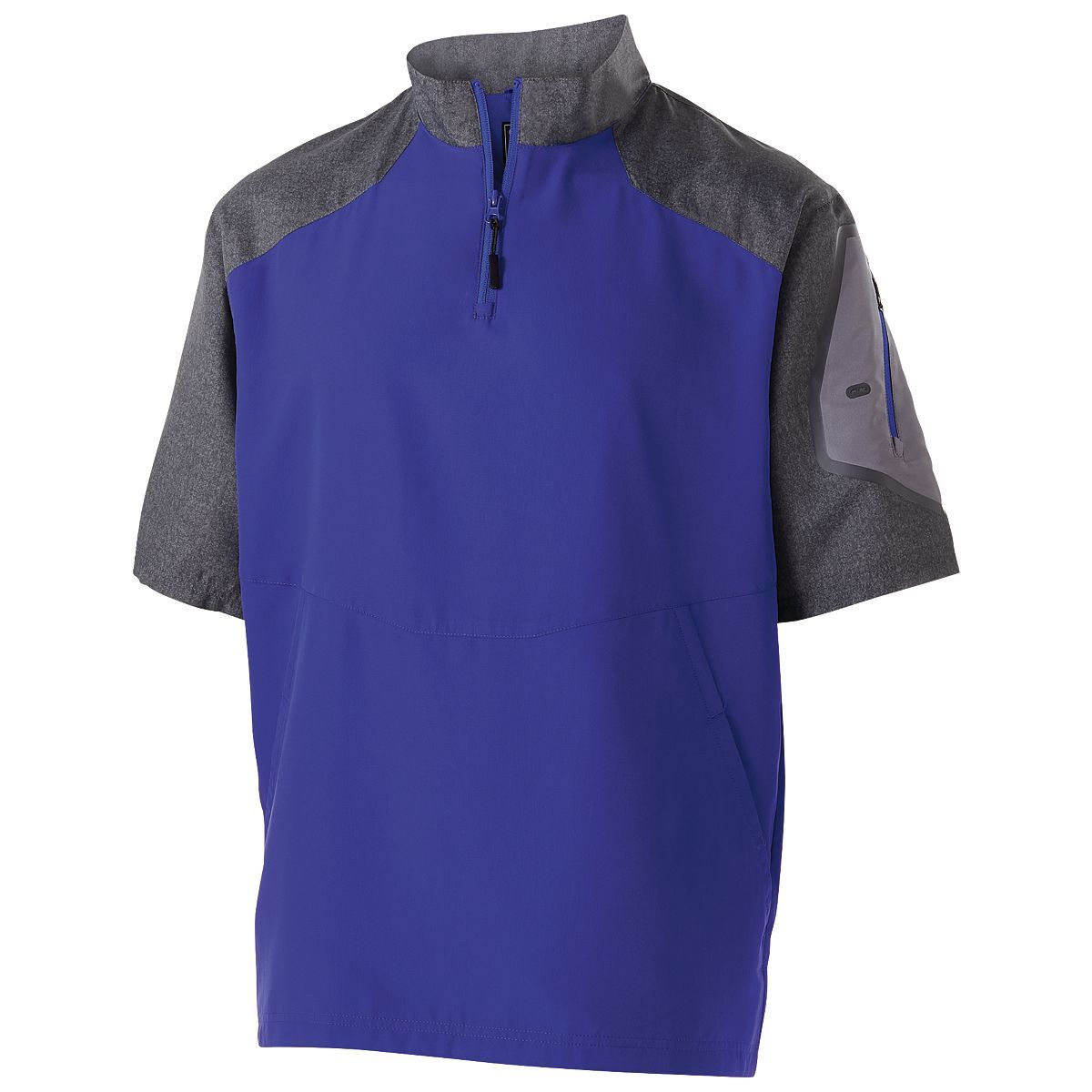 Holloway Raider  Short Sleeve Pullover in Carbon Print/Purple  -Part of the Adult, Adult-Pullover, Holloway, Outerwear product lines at KanaleyCreations.com