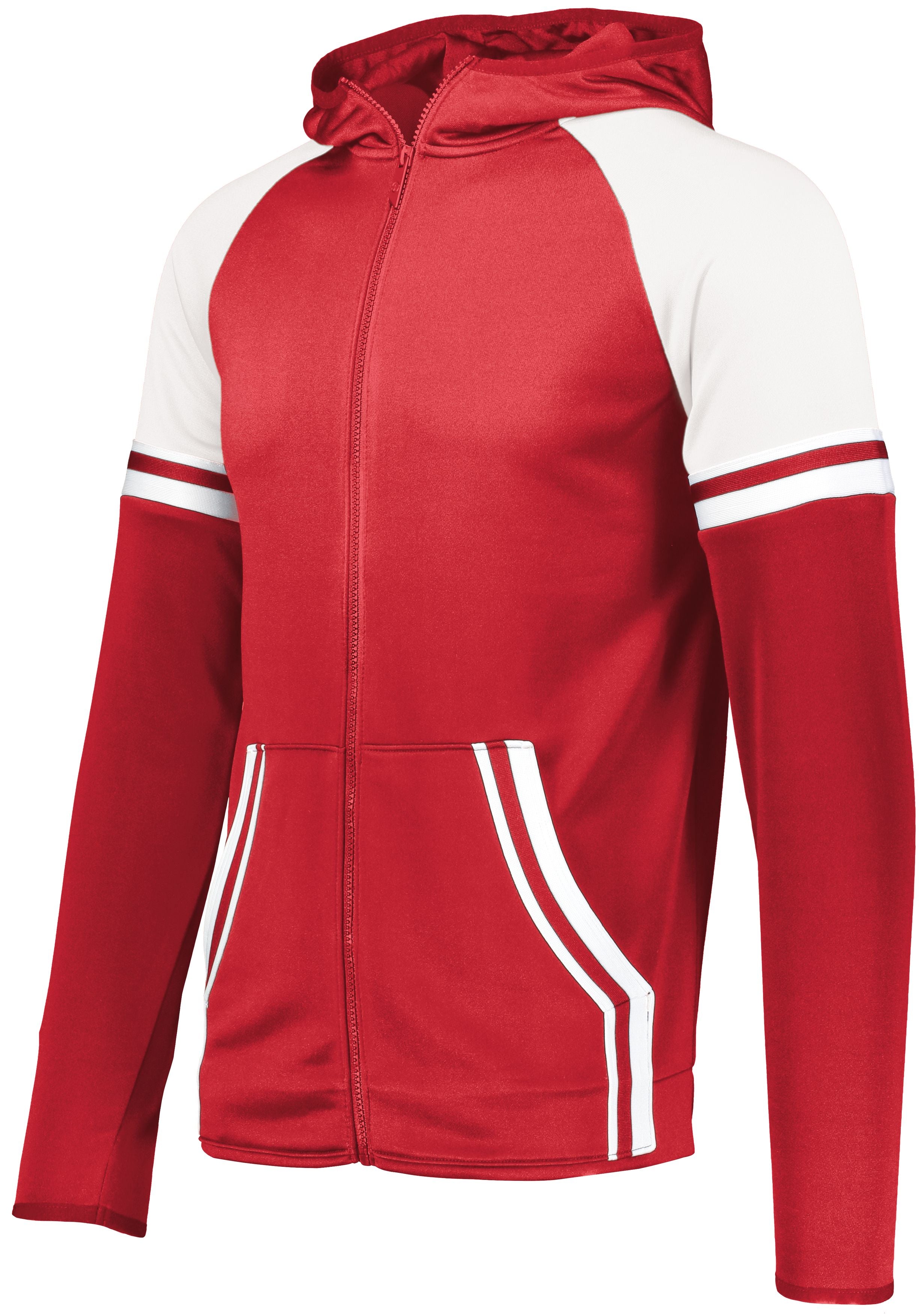 Holloway Retro Grade Jacket in Scarlet/White  -Part of the Adult, Adult-Jacket, Holloway, Outerwear product lines at KanaleyCreations.com