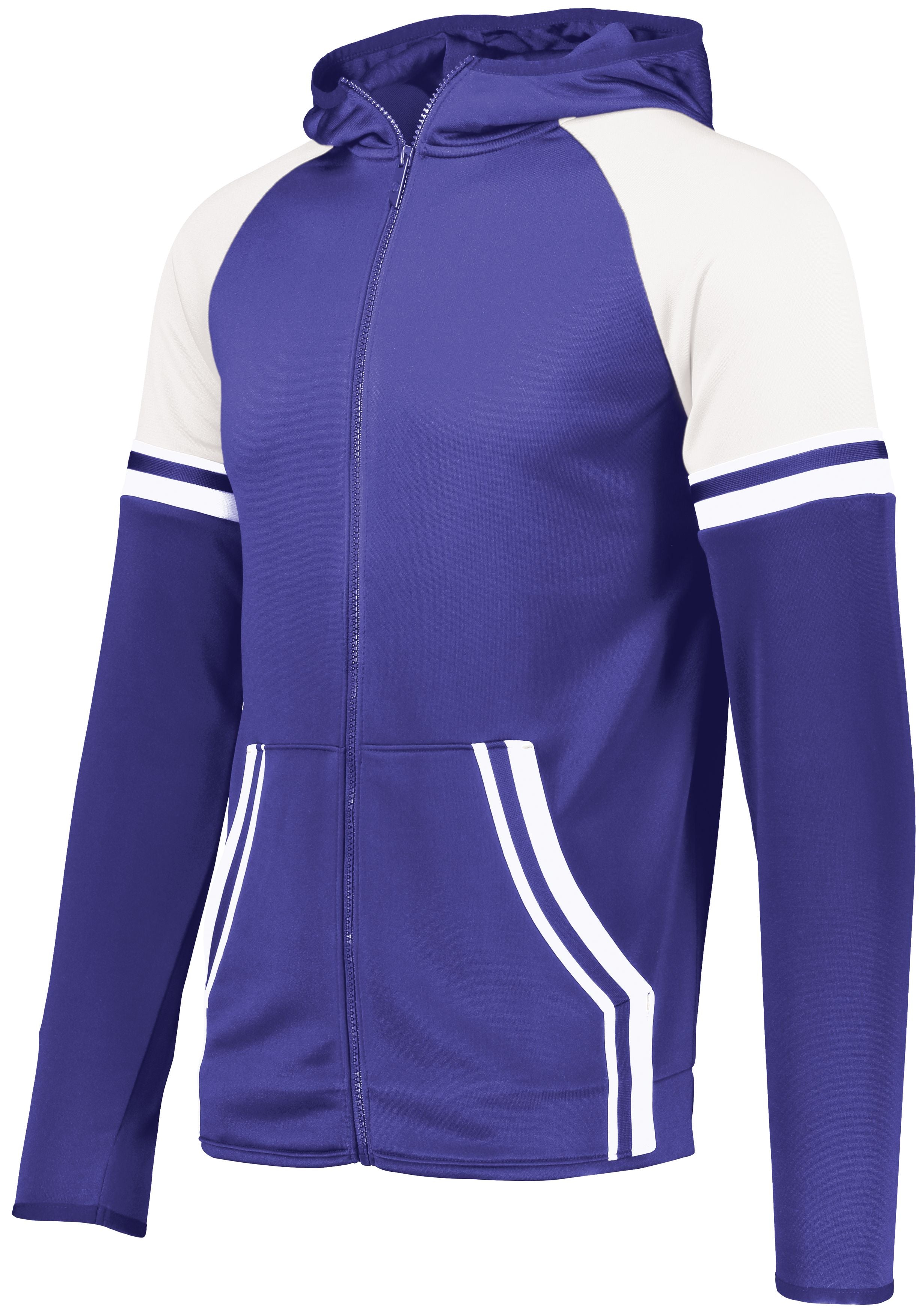 Holloway Retro Grade Jacket in Purple/White  -Part of the Adult, Adult-Jacket, Holloway, Outerwear product lines at KanaleyCreations.com