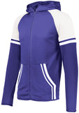 Holloway Retro Grade Jacket in Purple/White  -Part of the Adult, Adult-Jacket, Holloway, Outerwear product lines at KanaleyCreations.com