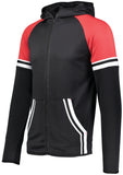 Holloway Retro Grade Jacket in Black/Scarlet  -Part of the Adult, Adult-Jacket, Holloway, Outerwear product lines at KanaleyCreations.com