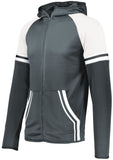 Holloway Retro Grade Jacket in Graphite/White  -Part of the Adult, Adult-Jacket, Holloway, Outerwear product lines at KanaleyCreations.com