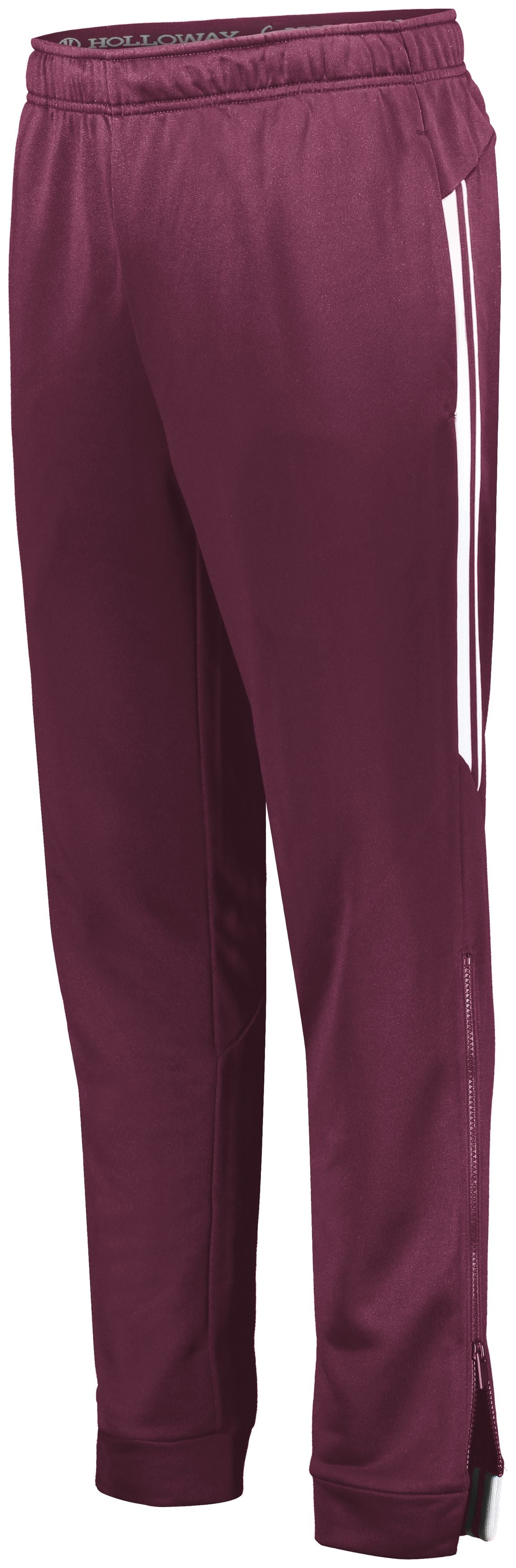 Holloway Retro Grade Pant in Maroon/White  -Part of the Adult, Adult-Pants, Pants, Holloway product lines at KanaleyCreations.com