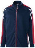 Holloway Flux Jacket in Navy Heather/Scarlet/White  -Part of the Adult, Adult-Jacket, Holloway, Outerwear, Flux-Collection, Corporate-Collection product lines at KanaleyCreations.com