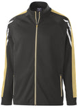 Holloway Flux Jacket in Black Heather/Vegas Gold/White  -Part of the Adult, Adult-Jacket, Holloway, Outerwear, Flux-Collection, Corporate-Collection product lines at KanaleyCreations.com