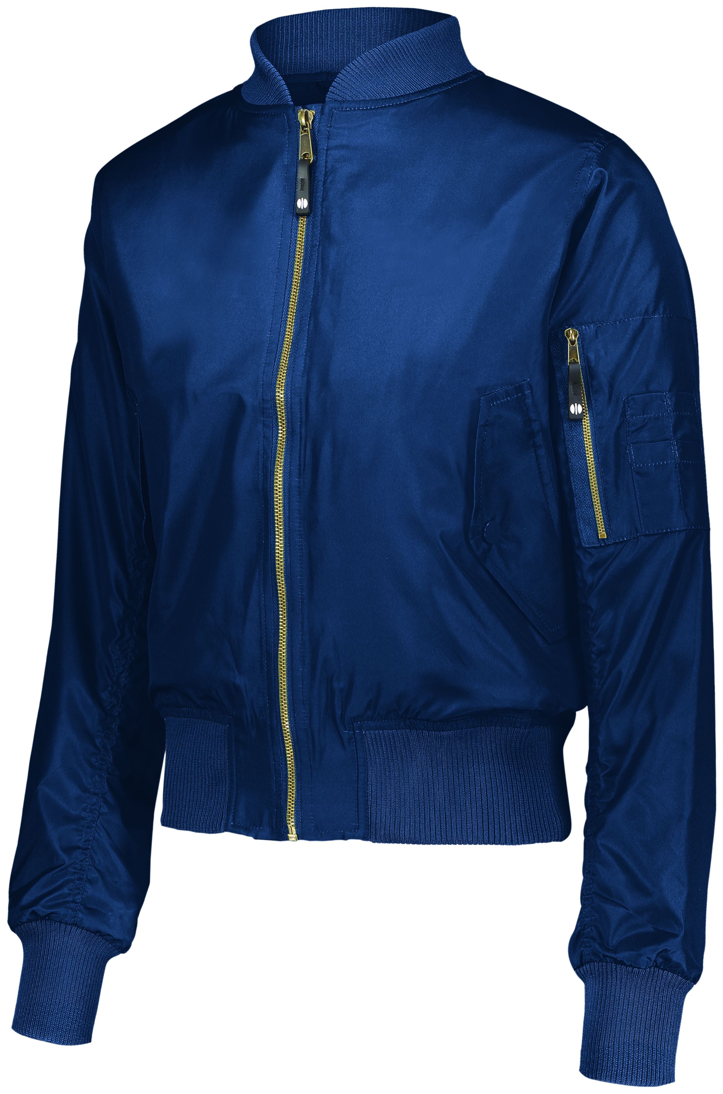 Holloway Ladies Flight Bomber Jacket in Navy  -Part of the Ladies, Ladies-Jacket, Holloway, Outerwear product lines at KanaleyCreations.com