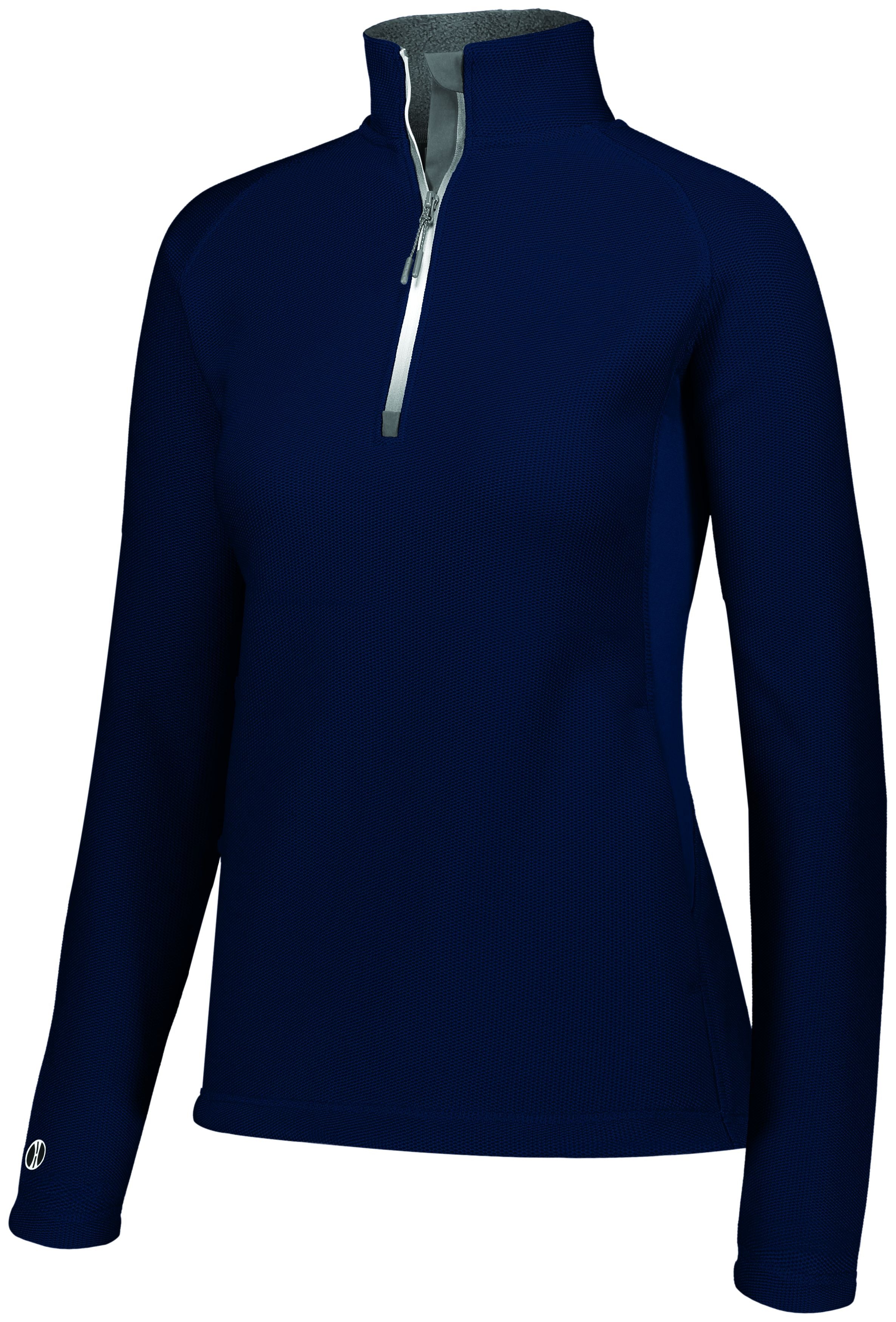 Holloway Ladies Invert 1/2 Zip Pullover in Navy  -Part of the Ladies, Ladies-Pullover, Holloway, Outerwear, Invert-Collection product lines at KanaleyCreations.com