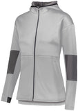 Holloway Ladies Sof-Stretch Jacket in White Print/Carbon  -Part of the Ladies, Ladies-Jacket, Holloway, Outerwear product lines at KanaleyCreations.com