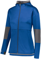 Holloway Ladies Sof-Stretch Jacket in Royal/Carbon  -Part of the Ladies, Ladies-Jacket, Holloway, Outerwear product lines at KanaleyCreations.com