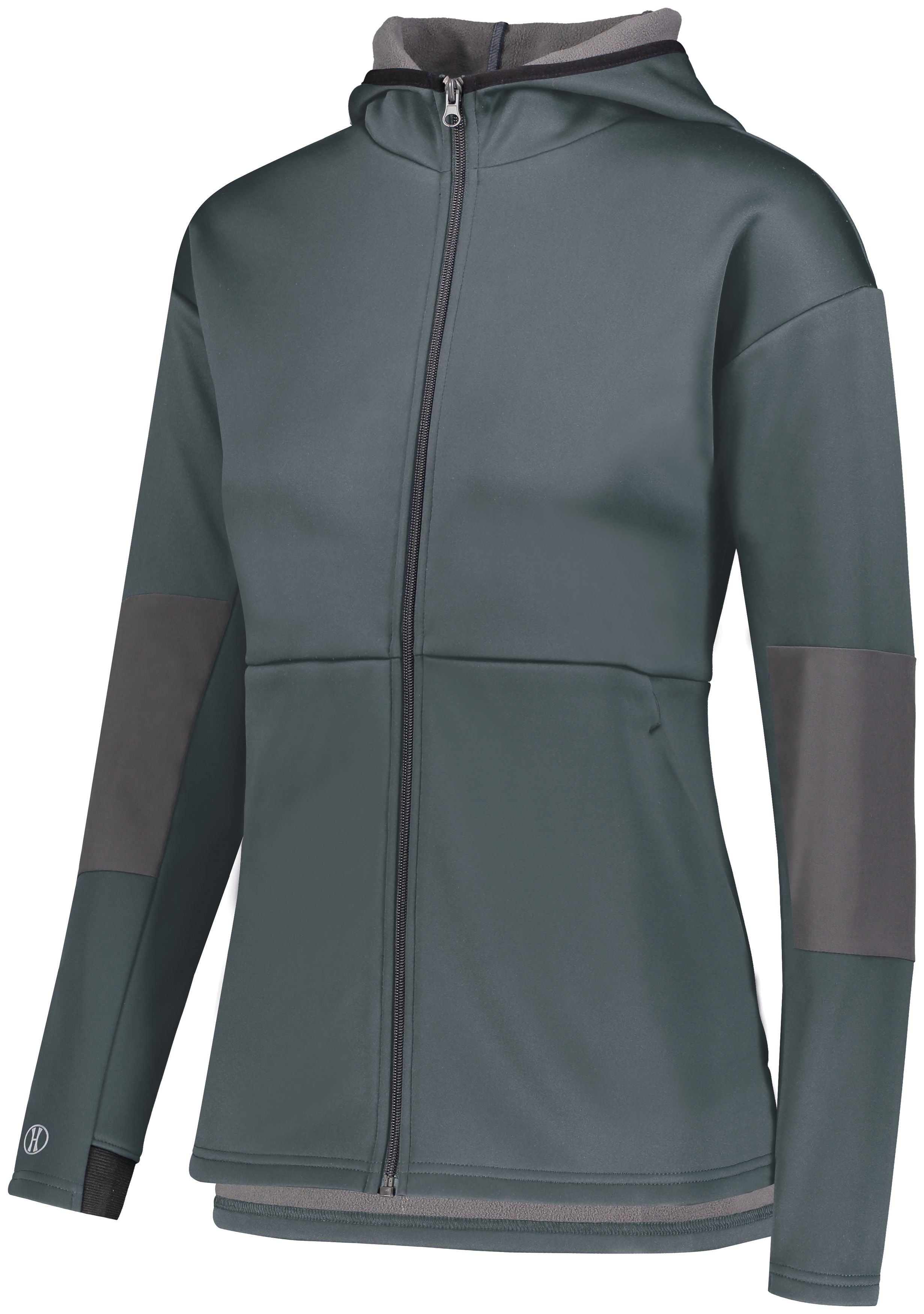 Holloway Ladies Sof-Stretch Jacket in Graphite/Carbon  -Part of the Ladies, Ladies-Jacket, Holloway, Outerwear product lines at KanaleyCreations.com