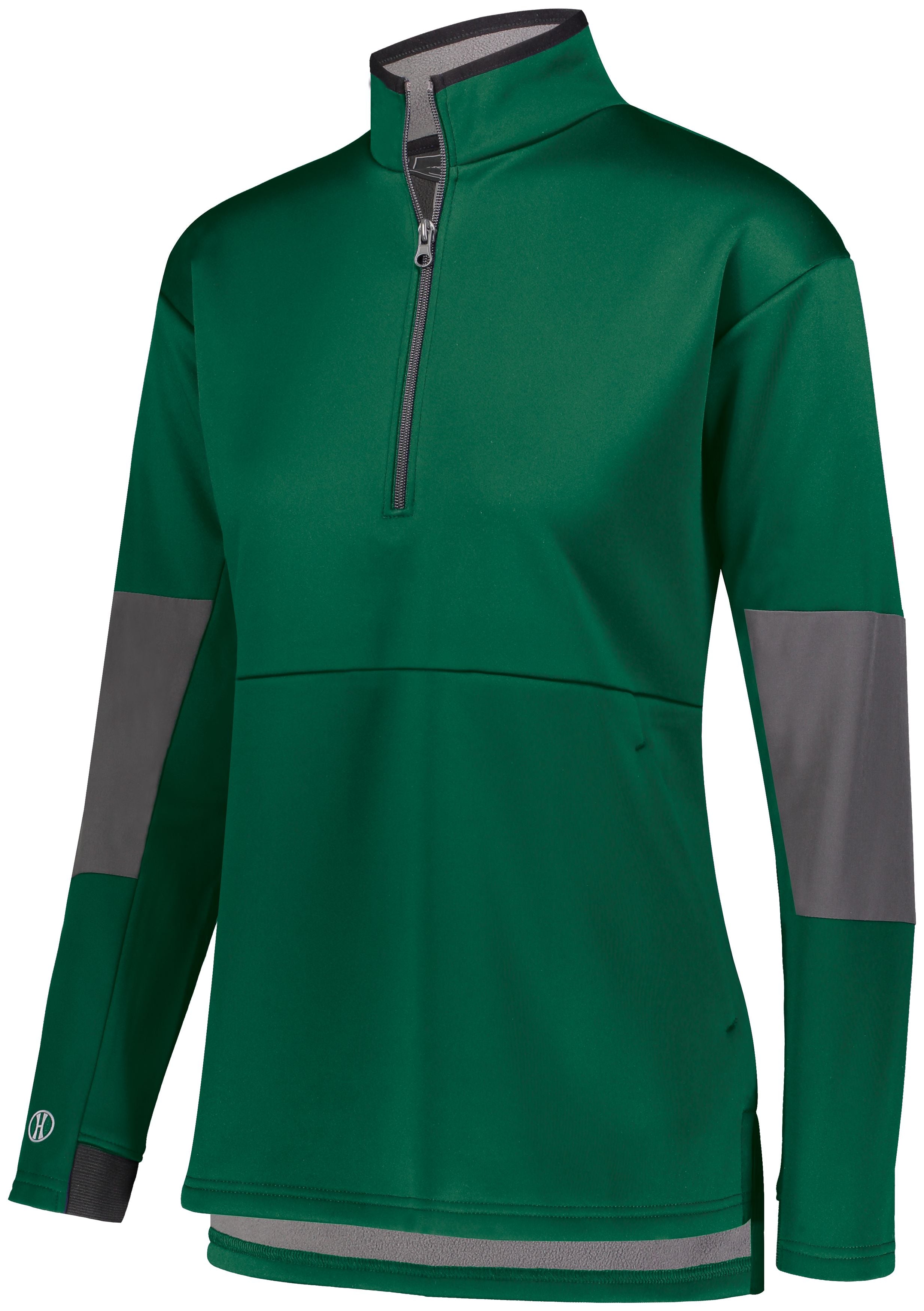 Holloway Ladies Sof-Stretch Pullover in Forest/Carbon  -Part of the Ladies, Ladies-Pullover, Holloway, Outerwear product lines at KanaleyCreations.com