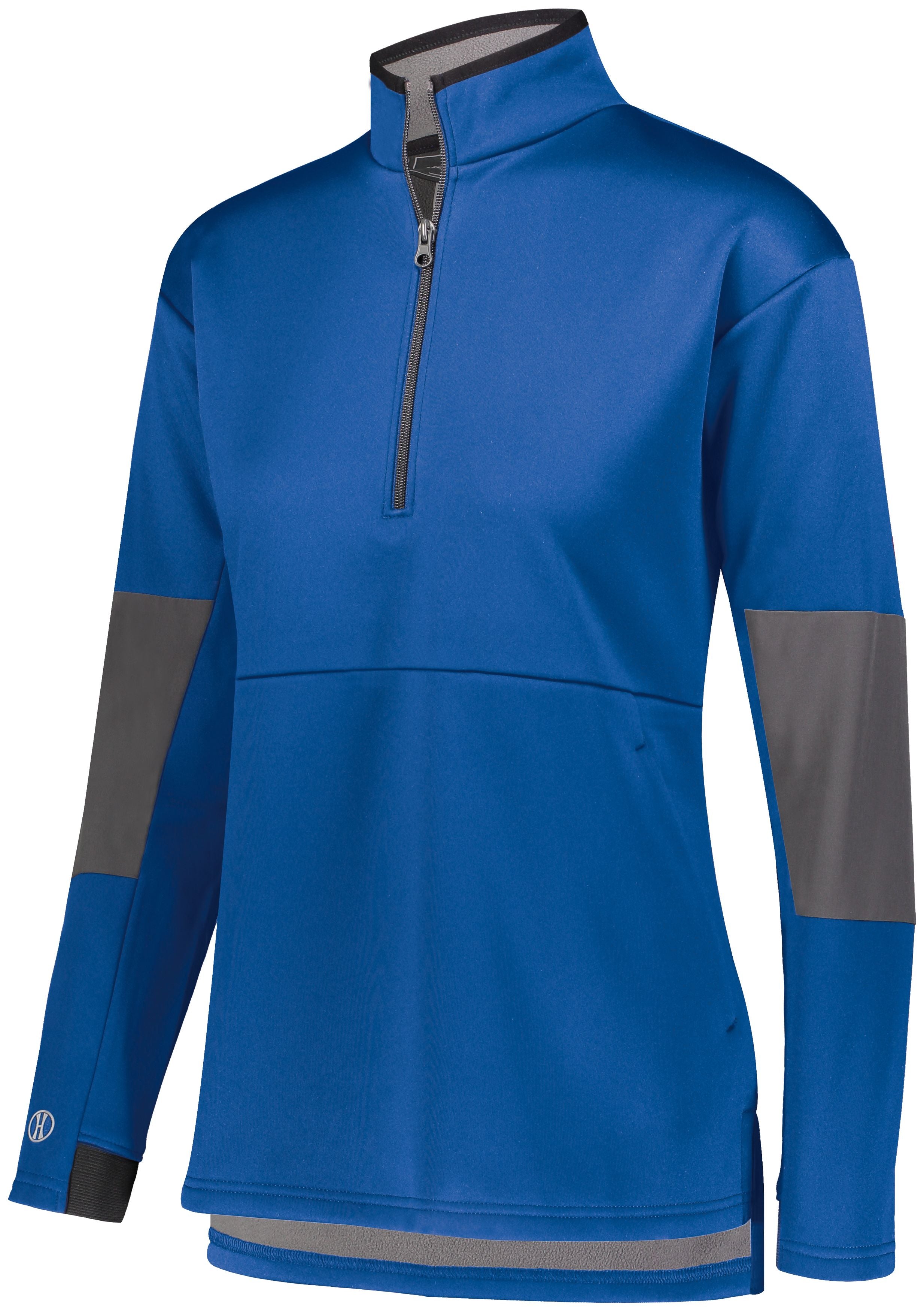Holloway Ladies Sof-Stretch Pullover in Royal/Carbon  -Part of the Ladies, Ladies-Pullover, Holloway, Outerwear product lines at KanaleyCreations.com