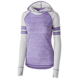 Holloway Ladies Advocate Hoodie in Purple/Silver  -Part of the Ladies, Ladies-Hoodie, Hoodies, Holloway, Advocate-Collection product lines at KanaleyCreations.com