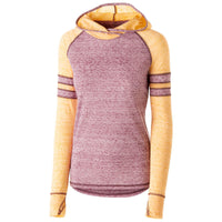 Holloway Ladies Advocate Hoodie in Maroon/Light Gold  -Part of the Ladies, Ladies-Hoodie, Hoodies, Holloway, Advocate-Collection product lines at KanaleyCreations.com