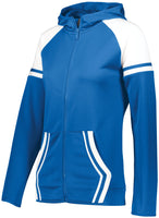 Holloway Ladies Retro Grade Jacket in Royal/White  -Part of the Ladies, Ladies-Jacket, Holloway, Outerwear product lines at KanaleyCreations.com