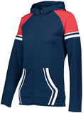 Holloway Ladies Retro Grade Jacket in Navy/Scarlet  -Part of the Ladies, Ladies-Jacket, Holloway, Outerwear product lines at KanaleyCreations.com