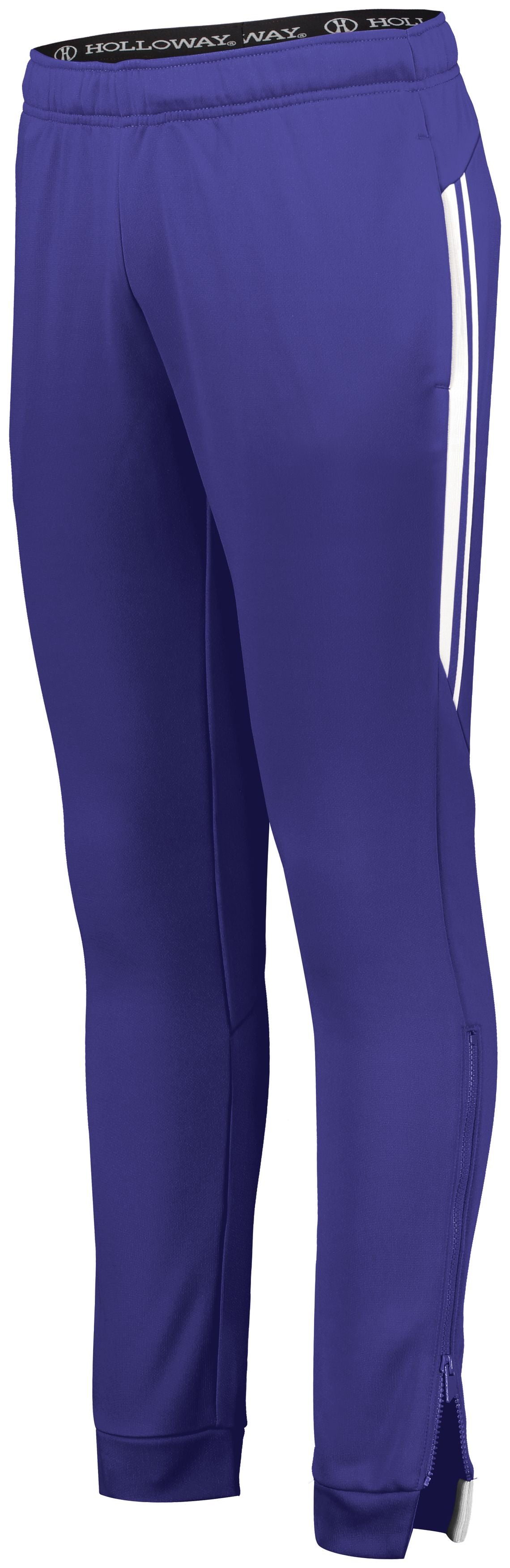 Holloway Ladies Retro Grade Pant in Purple/White  -Part of the Ladies, Ladies-Pants, Pants, Holloway product lines at KanaleyCreations.com