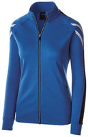 Holloway Ladies Flux Jacket in Royal Heather/Black/White  -Part of the Ladies, Ladies-Jacket, Holloway, Outerwear, Flux-Collection, Corporate-Collection product lines at KanaleyCreations.com