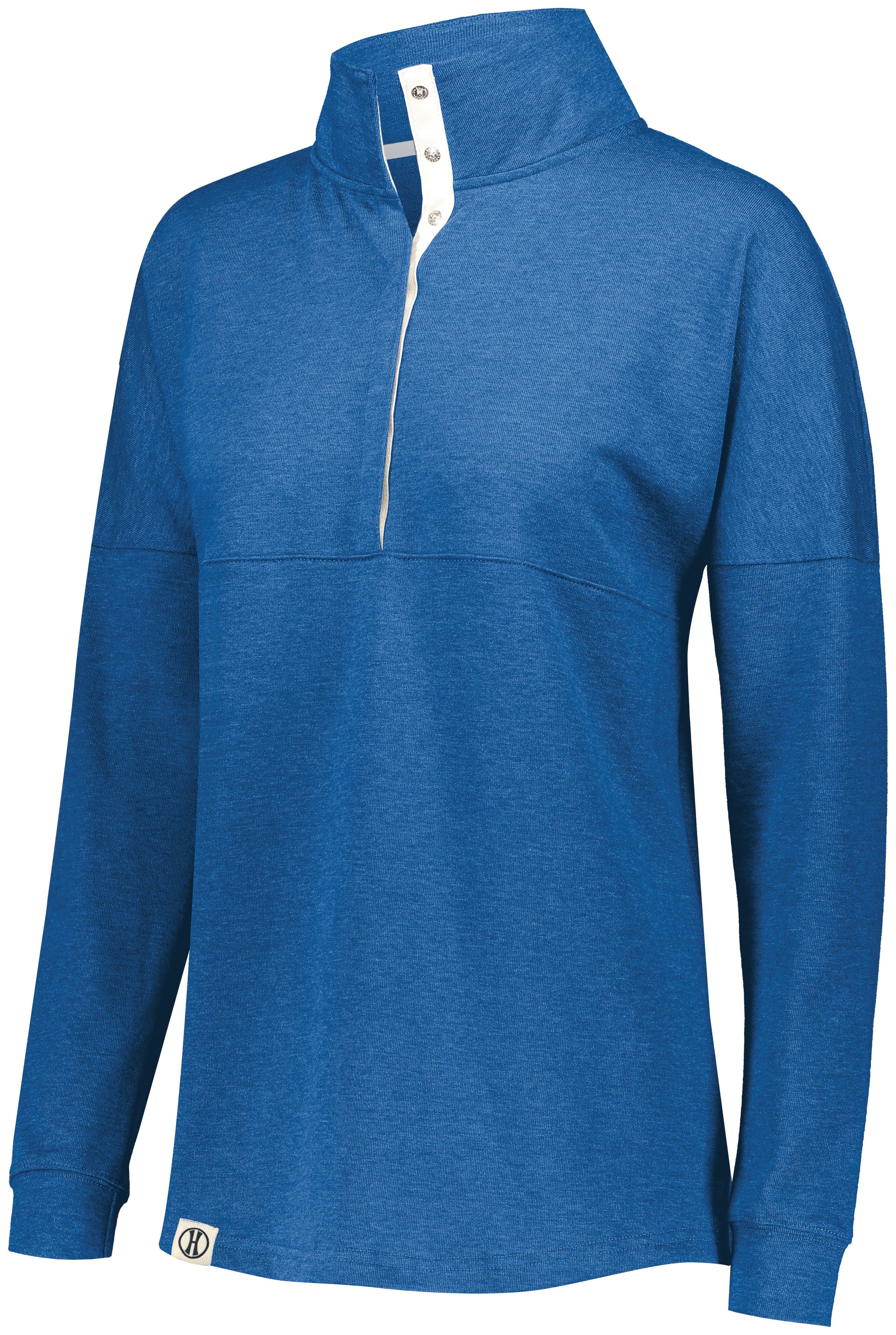Holloway Ladies Sophomore Pullover in Royal Heather  -Part of the Ladies, Holloway, Shirts product lines at KanaleyCreations.com