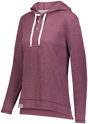 Holloway Ladies Coast Hoodie in Maroon Heather  -Part of the Ladies, Holloway, Shirts product lines at KanaleyCreations.com