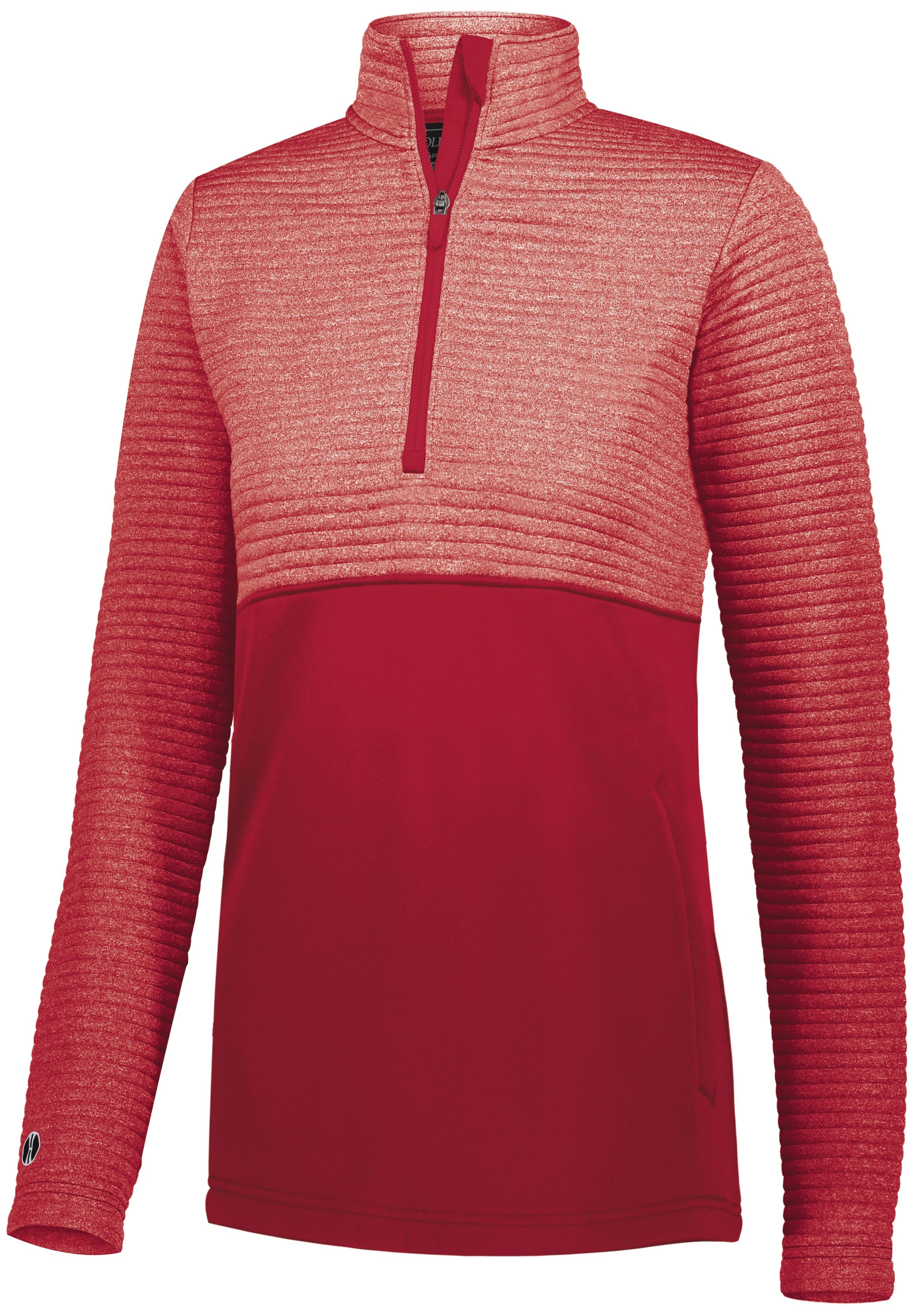 Holloway Ladies 3D Regulate Pullover in Scarlet Heather/Scarlet  -Part of the Ladies, Ladies-Pullover, Holloway, Outerwear, 3D-Collection product lines at KanaleyCreations.com
