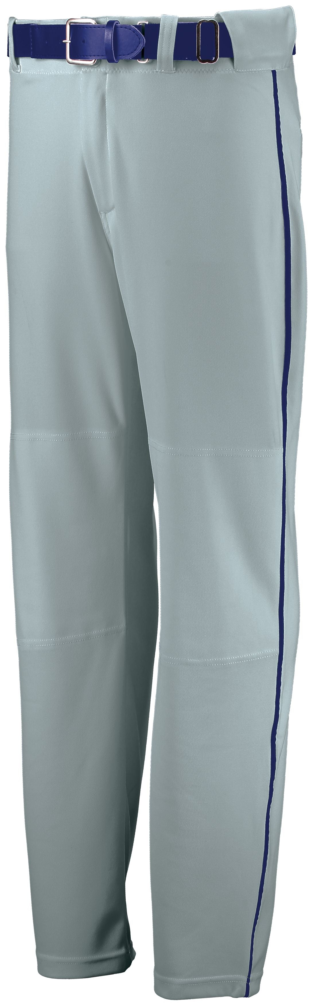 Russell Athletic Open Bottom Piped Pant in Baseball Grey/Royal  -Part of the Adult, Adult-Pants, Pants, Baseball, Russell-Athletic-Products, All-Sports, All-Sports-1 product lines at KanaleyCreations.com