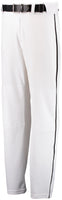 Russell Athletic Youth Open Bottom Piped Pant in White/Black  -Part of the Youth, Youth-Pants, Pants, Baseball, Russell-Athletic-Products, All-Sports, All-Sports-1 product lines at KanaleyCreations.com