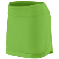 Augusta Sportswear Ladies Action Color Block Skort in Lime/Lime  -Part of the Ladies, Augusta-Products product lines at KanaleyCreations.com