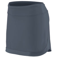 Augusta Sportswear Ladies Action Color Block Skort in Graphite/Graphite  -Part of the Ladies, Augusta-Products product lines at KanaleyCreations.com