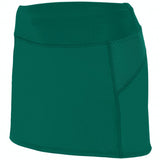 Augusta Sportswear Ladies Femfit Skort in Dark Green/Graphite  -Part of the Ladies, Augusta-Products product lines at KanaleyCreations.com