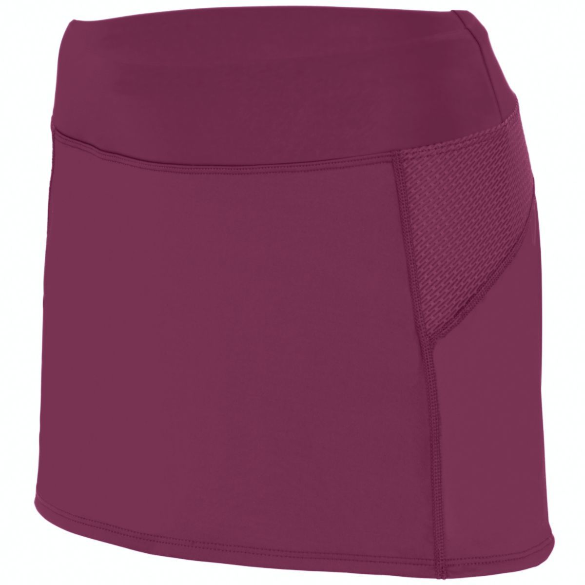 Augusta Sportswear Ladies Femfit Skort in Maroon/Graphite  -Part of the Ladies, Augusta-Products product lines at KanaleyCreations.com